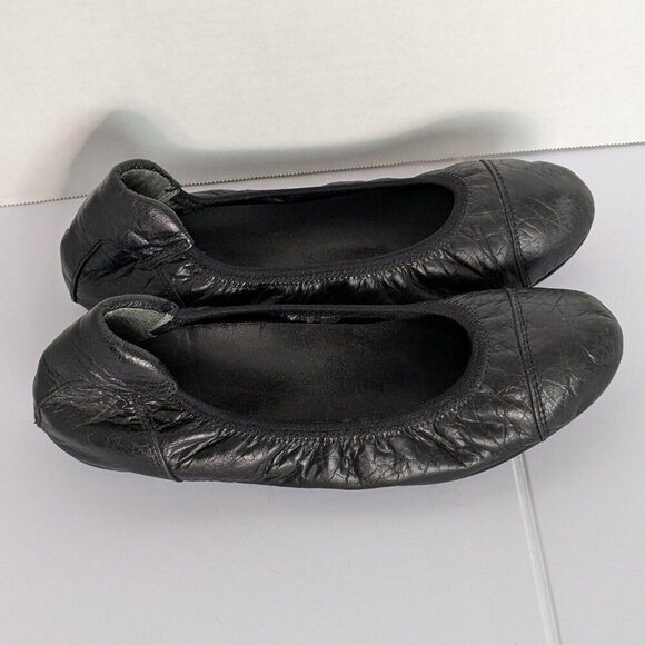Vionic Natalia Ballet Flats Shoes Women's Size 8 US 39 EU Black Leather Slip On - Picture 4 of 9